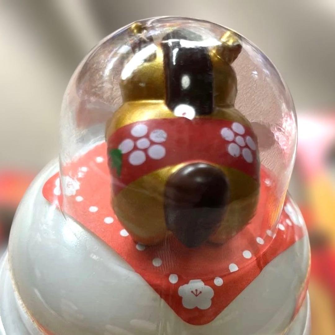 Listing ends on the 31st! TAI MATSU FOODS Kagami Mochi Decoration Set - Gold Horse & White Horse - 2 Piece Set with Mochi
